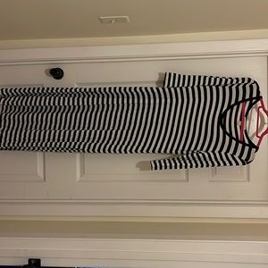 Black and white maxi dress